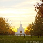 Denver Temple ~ Fall Evening